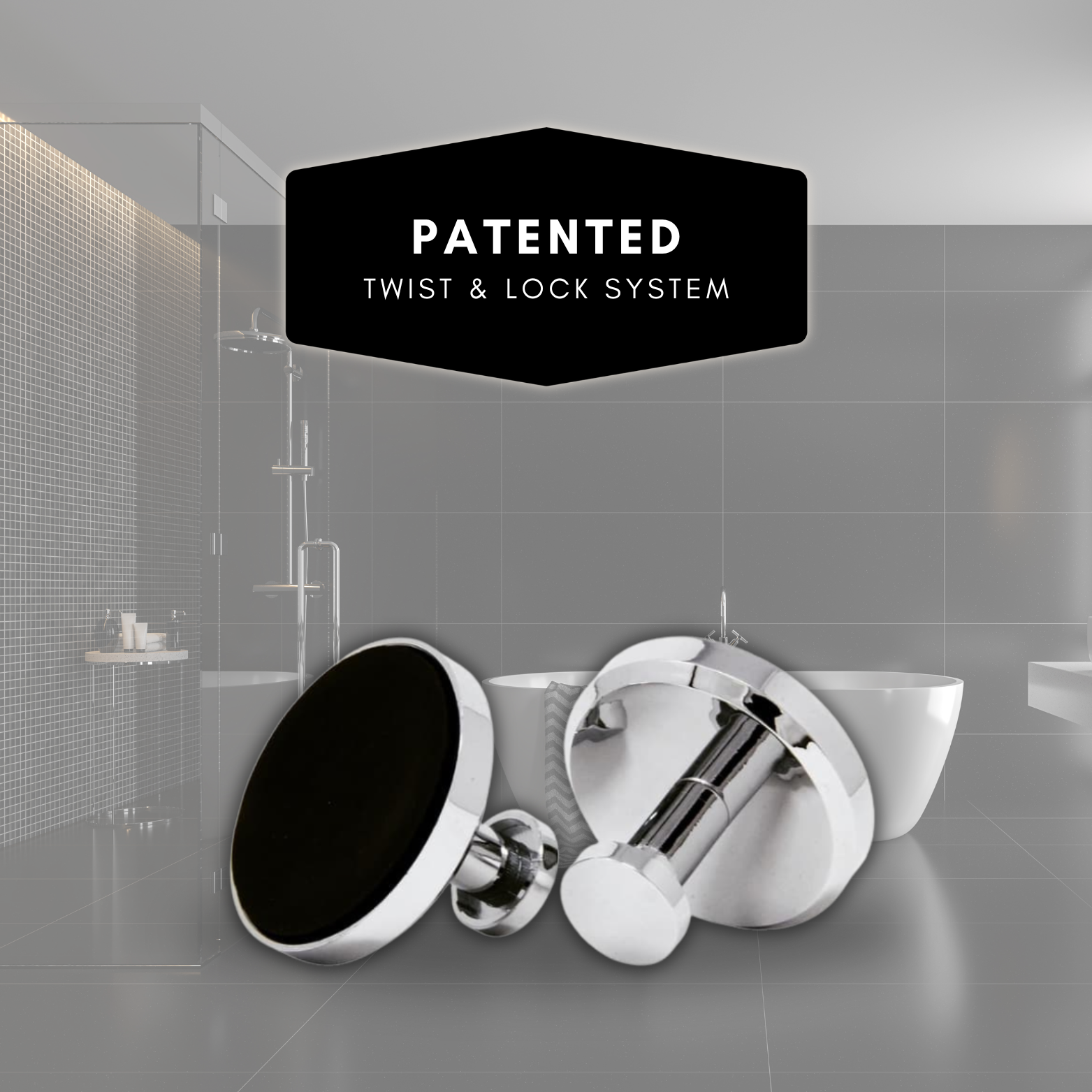 SUCTION HOOKS CHROME