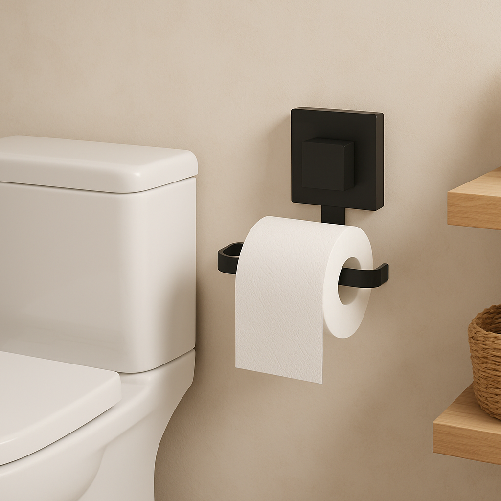 SUCTION TOILET PAPER HOLDER
