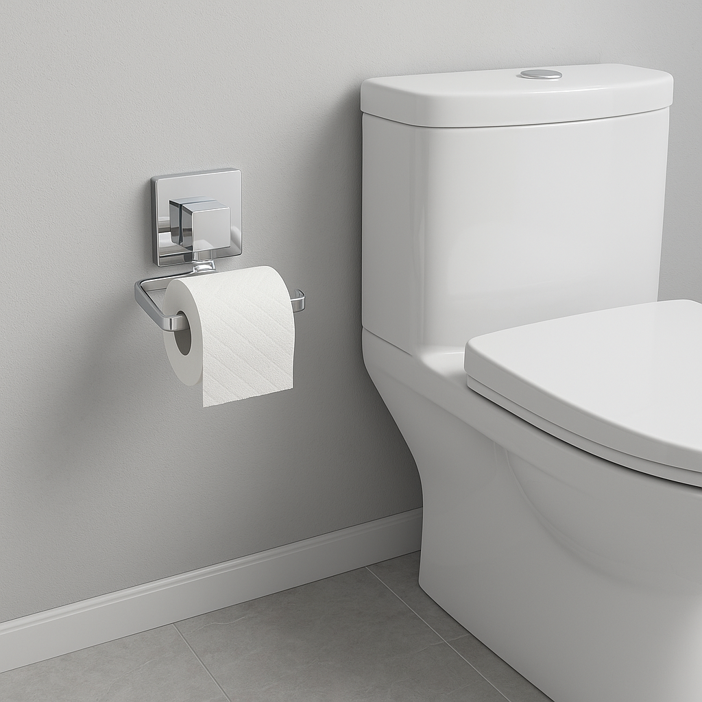 SUCTION TOILET PAPER HOLDER