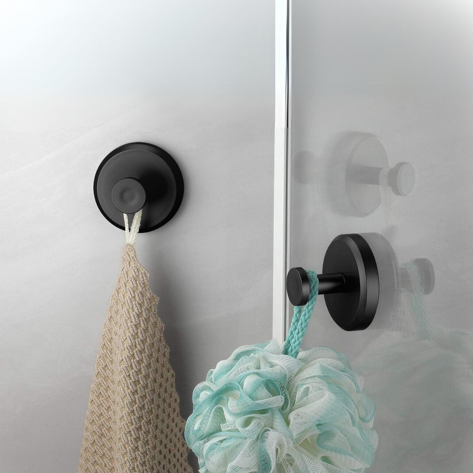 SUCTION HOOKS BLACK